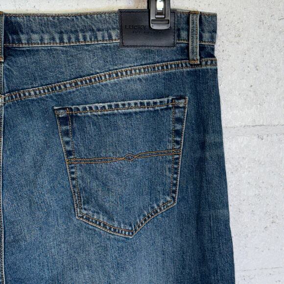 Lucky Brand Men's Slim-Fit 121 Heritage Stretch Jeans Henderson 42X32 $99 - Picture 4 of 9